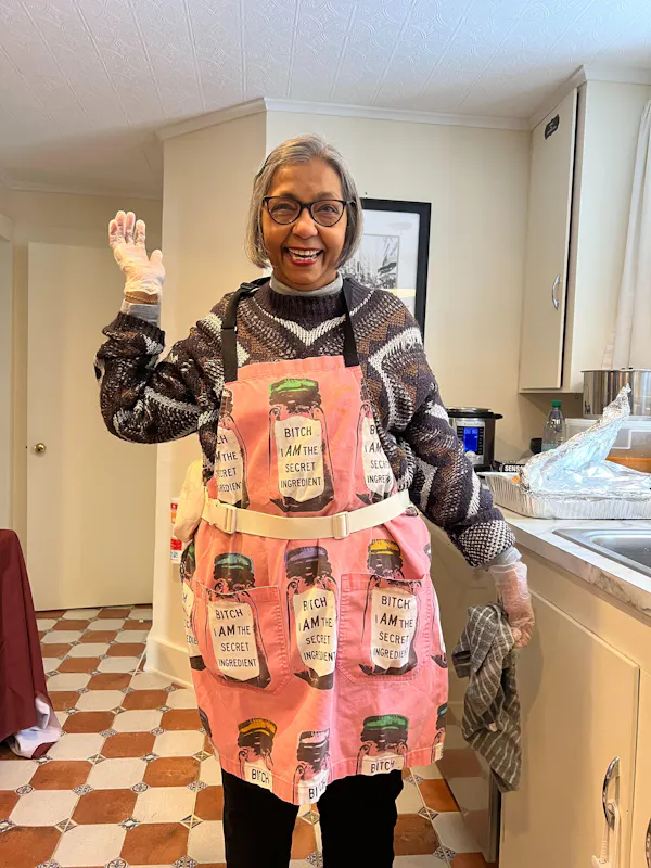 smile, apron, overall, happiness
