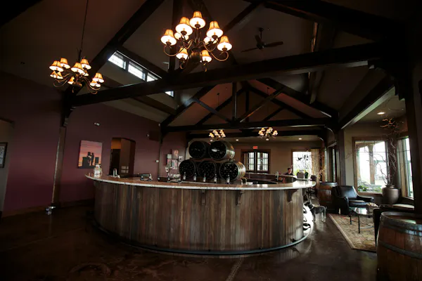 lighting, ceiling, light fixture, barware, brewery, chair
