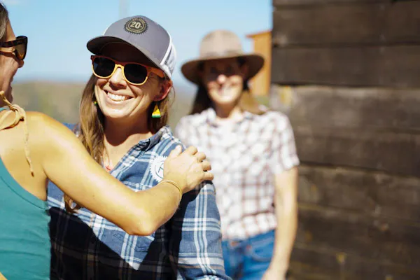 eyewear, smile, glasses, sleeve, hat, vision care