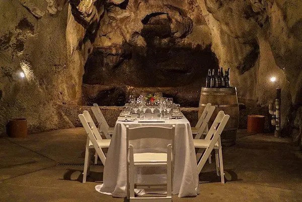 geological formation, tablecloth, restaurant, cave, erosion, chair