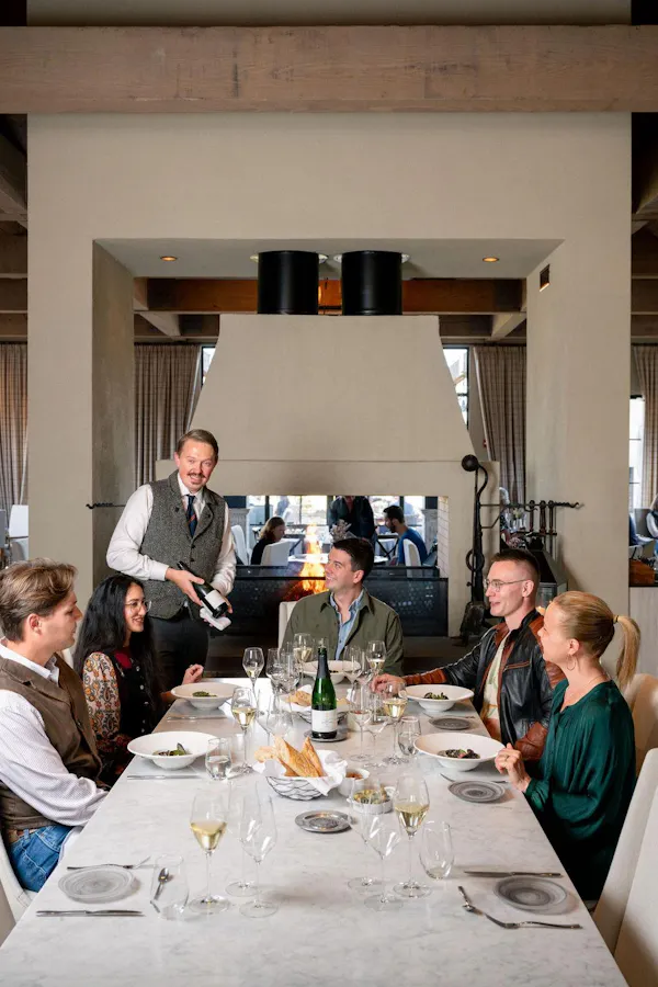furniture, table, lighting, drinkware, chair, restaurant