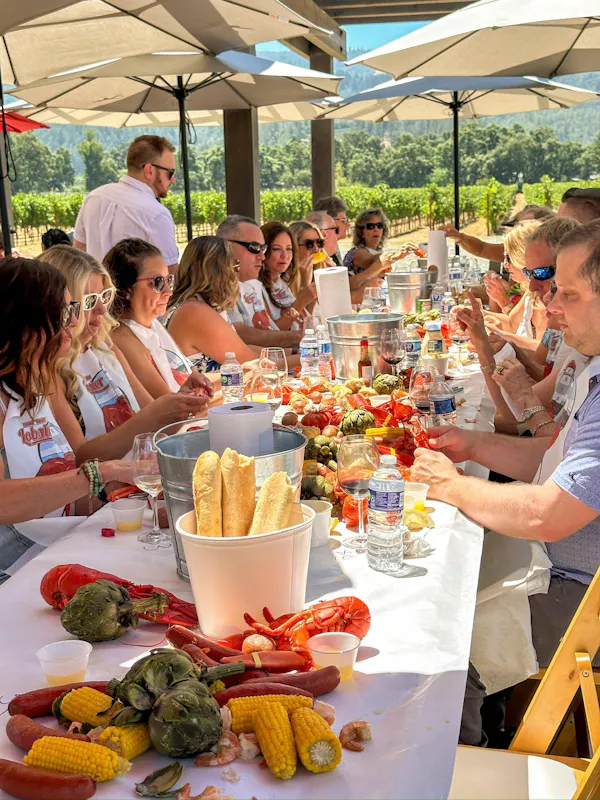 food, tableware, table, drinkware, furniture, picnic