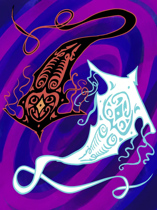 fictional character, illustration, fish, graphics, graphic design, design