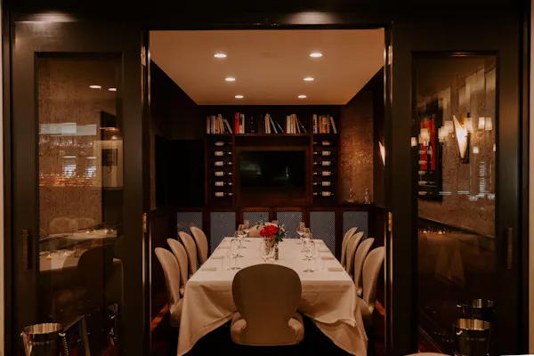 property, furniture, table, chair, light, building