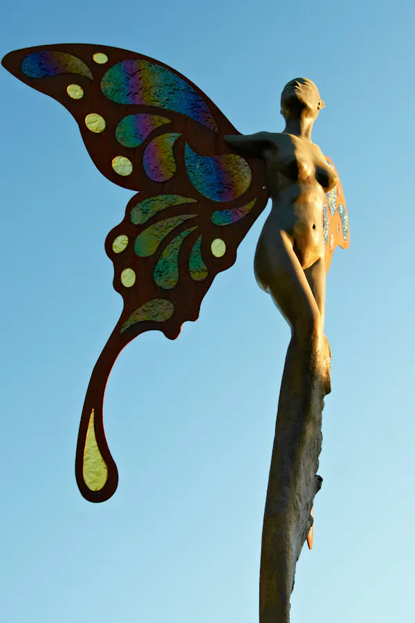 sky, mythical creature, pollinator, plant, butterfly, insect