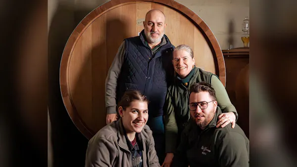 smile, barrel, jeans, winery, beard, denim