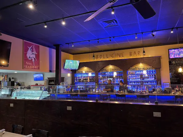 ceiling, restaurant, bar, chair, customer, light fixture