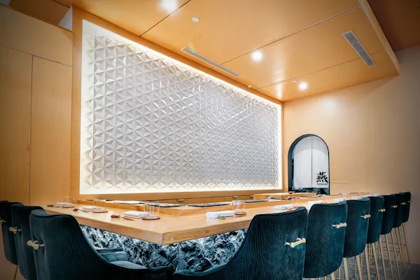 restaurant, light fixture, chair, desk