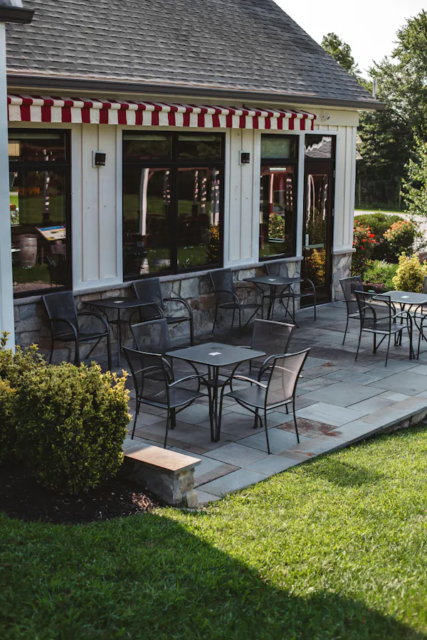furniture, outdoor furniture, chair, table, outdoor table, shade
