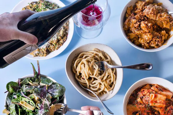 food, tableware, ingredient, pasta, table, dishware