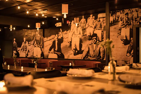 furniture, table, ceiling, chair, lighting, restaurant