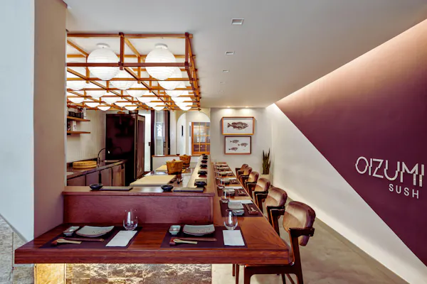 ceiling, restaurant, light fixture, varnish, wood stain, chair