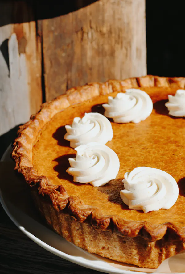 food, ingredient, dessert, pumpkin pie, pie, chess pie