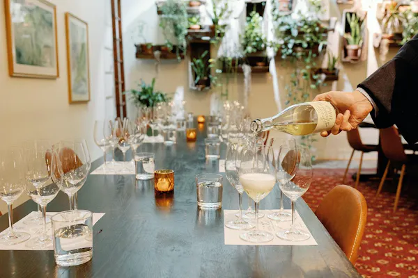 tableware, table, furniture, drinkware, stemware, plant