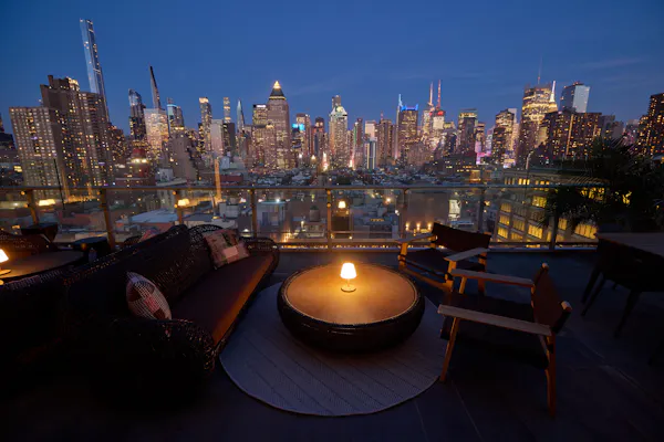 furniture, metropolitan area, dusk, high-rise building, skyscraper, metropolis