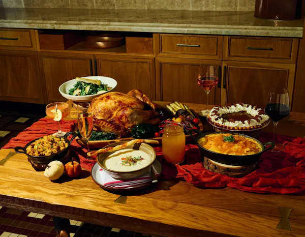 food, tableware, ingredient, table, turkey meat, roast goose