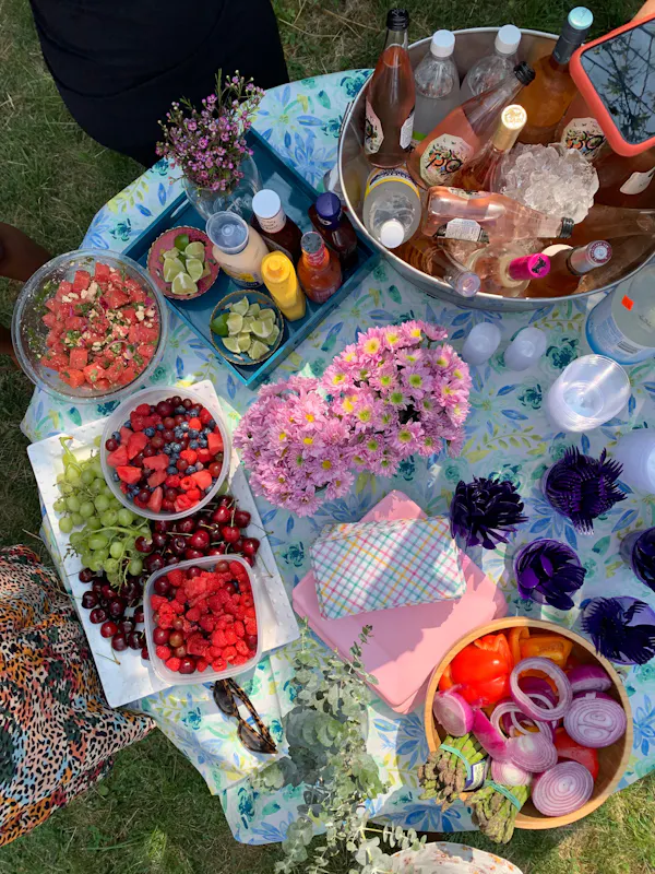 tableware, event, food, tablecloth, table, picnic