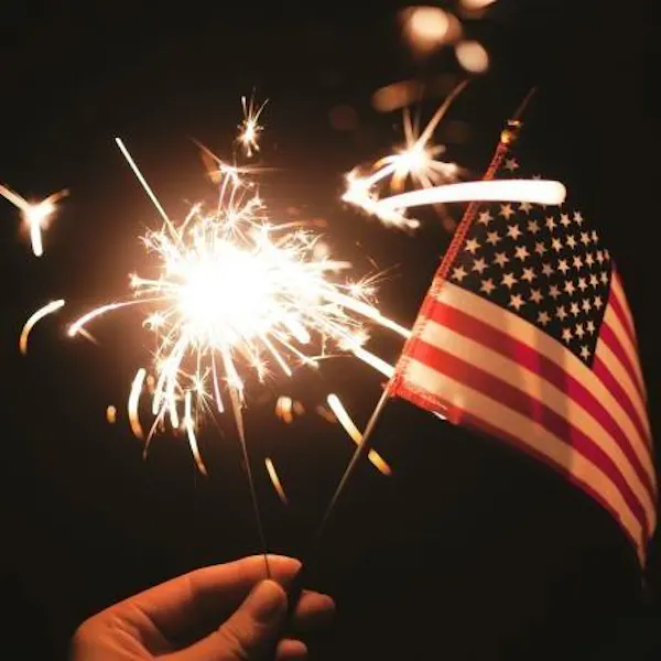 flag of the united states, event, fireworks, flag, midnight, sparkler