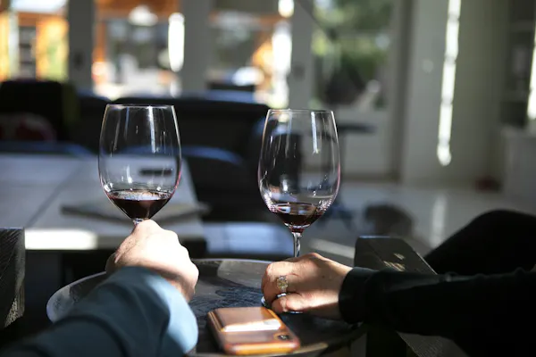 tableware, drinkware, stemware, wine glass, gesture, window
