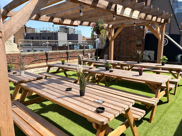 furniture, wood, table, outdoor furniture, picnic table, outdoor table