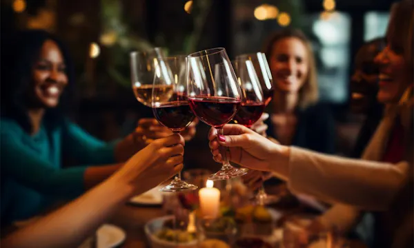 tableware, stemware, drinkware, wine glass, candle, wine