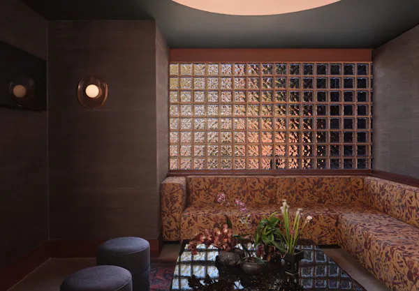 wall, lighting, brown, ceiling, furniture, floor