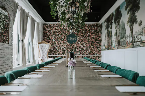 furniture, chandelier, restaurant, chair, ceiling, kitchen & dining room table
