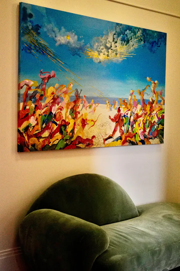 yellow, art, visual arts, art paint, orange, painting