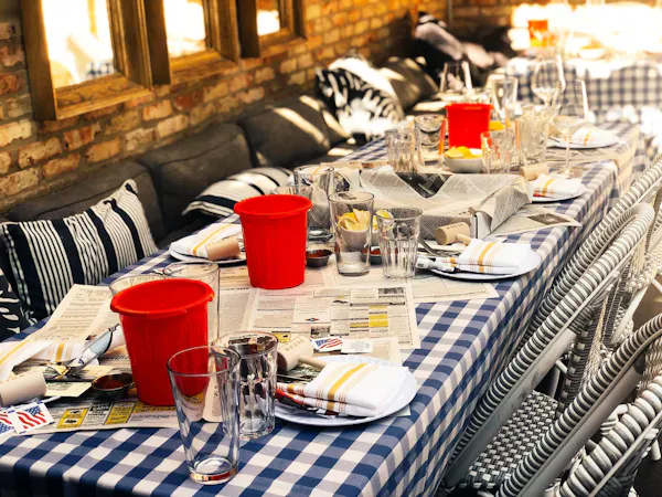 furniture, textile, tablecloth, table, linens, chair