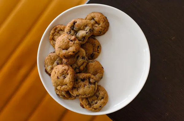 food, plant, ingredient, recipe, baked goods, chocolate chip cookie