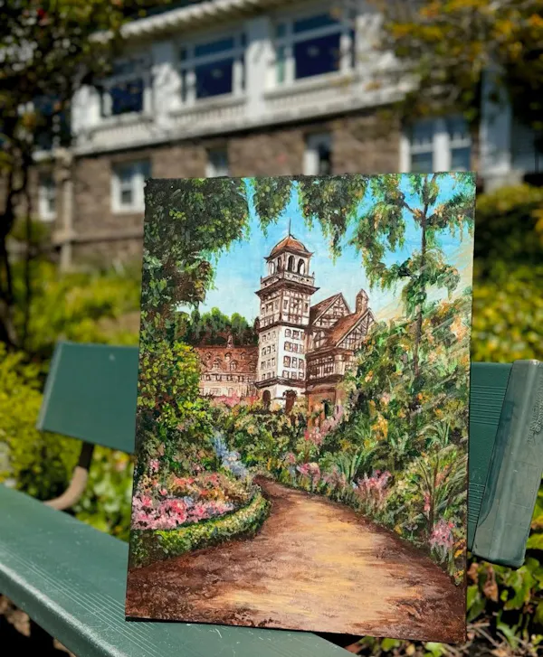 painting, garden, art paint, landscaping