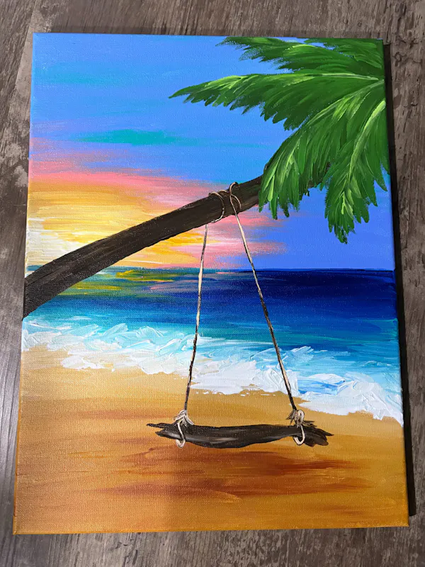 sea, ocean, coast, beach, shore, paint