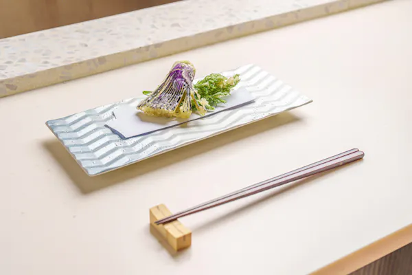 tableware, chopsticks, kitchen utensil, serveware, dishware, tray