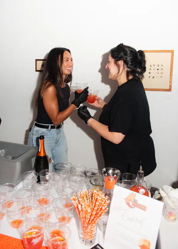 orange, drinkware, nail, party, barware, food