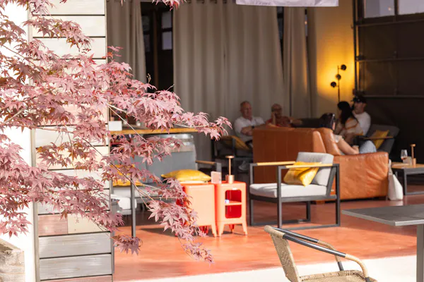furniture, chair, outdoor furniture, shade, restaurant, outdoor table