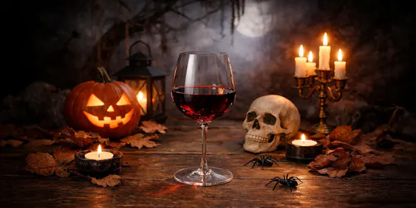 tableware, stemware, drinkware, skull, bone, champagne glass