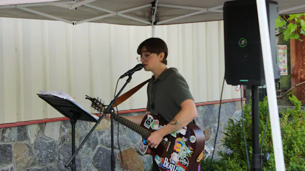 musical instrument, chordophone, guitar, audio equipment, plucked string instrument, guitarist