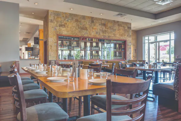 furniture, table, chair, restaurant, kitchen & dining room table, cafeteria