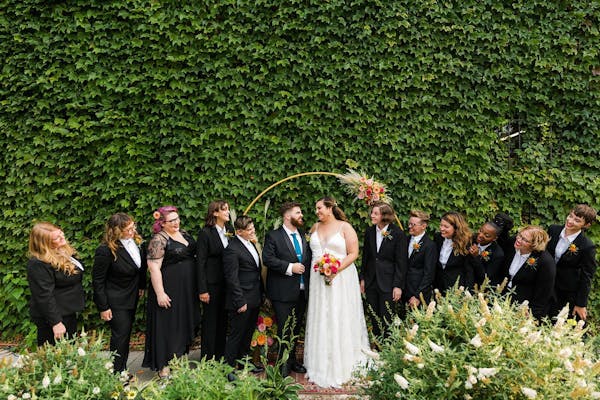 clothing, wedding dress, flower, plant, bride, facial expression