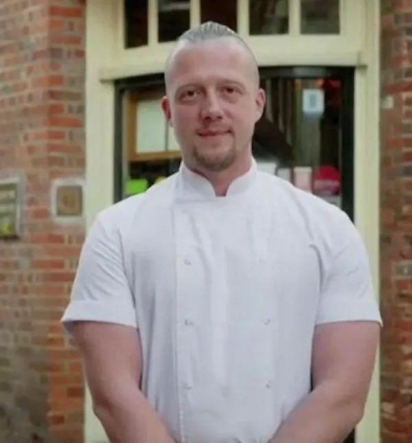 smile, chef, cook, brickwork, chef's uniform, brick