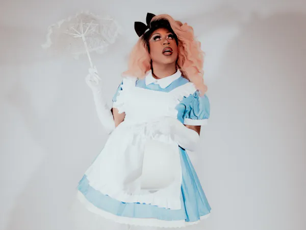fashion, headgear, dress, costume, cosplay, pink