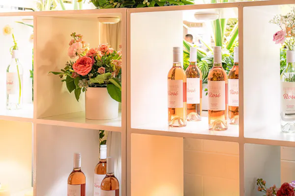 pink, bottle, glass, floristry, glass bottle, houseplant