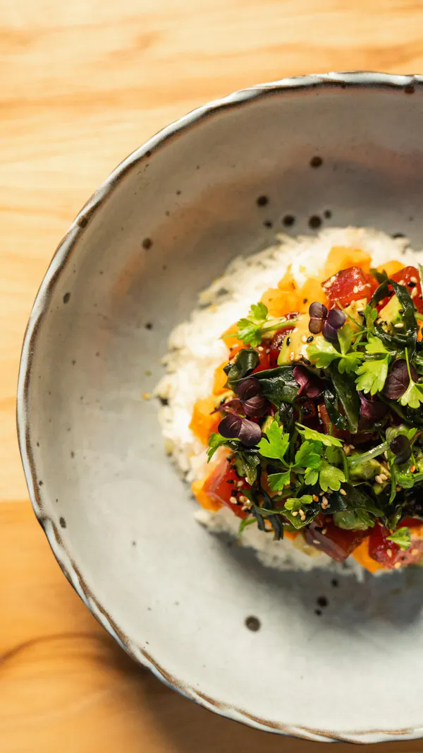 food, ingredient, tableware, rice, produce, vegetable