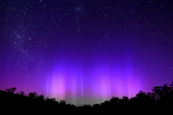 night, purple, pink, aurora, astronomical object, midnight