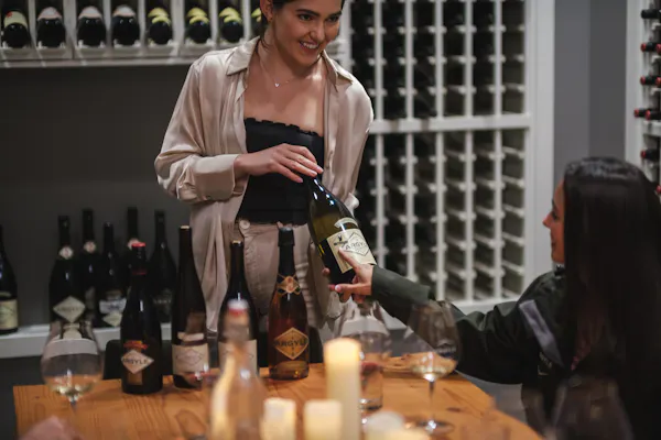 clothing, bottle, tableware, table, drinkware, wine