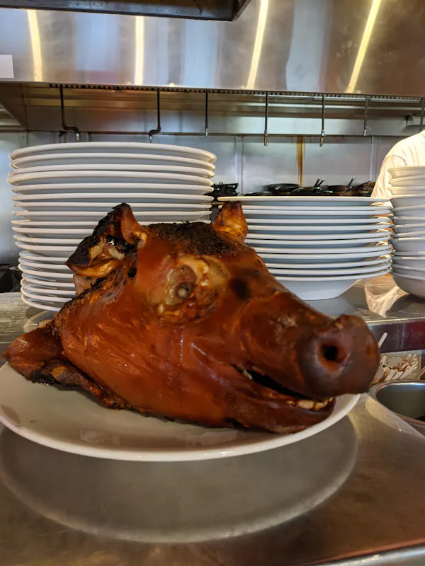 food, roasting, lechon, meat, cooking, hornado