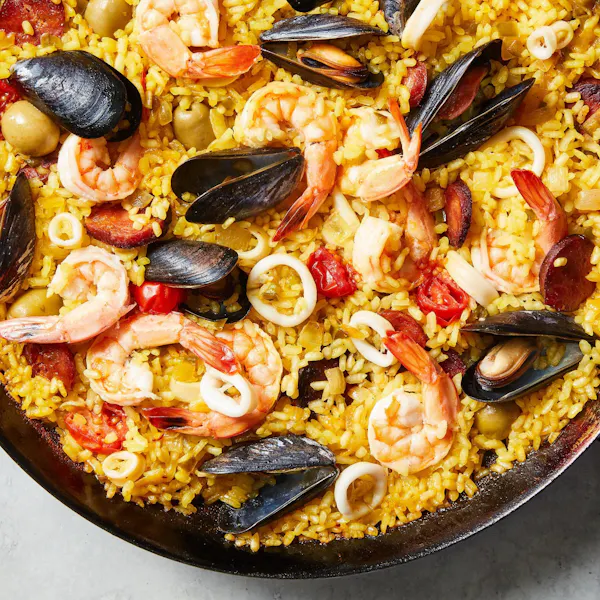 food, paella, ingredient, cooking, rice, arroz a la valenciana