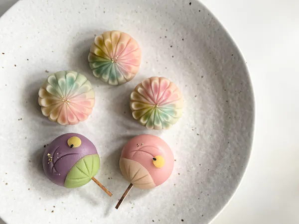 pink, food, dessert, higashi, finger food