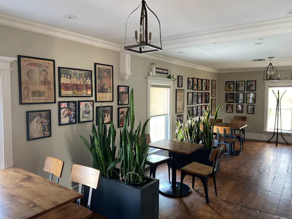 picture frame, furniture, property, table, plant, wood