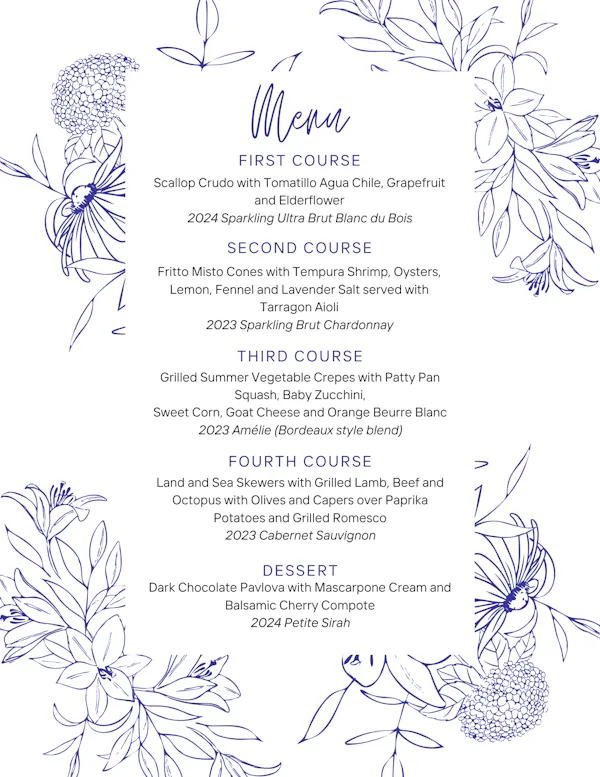 paper, dishware, restaurant menu, floral design